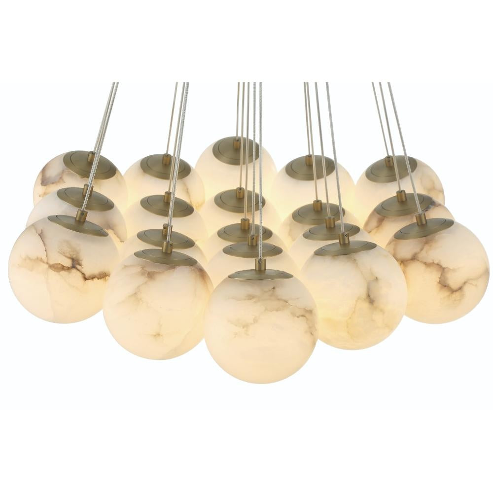 Kepler 19 Light Chandelier in Gold