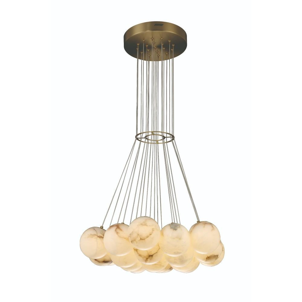 Kepler 19 Light Chandelier in Gold