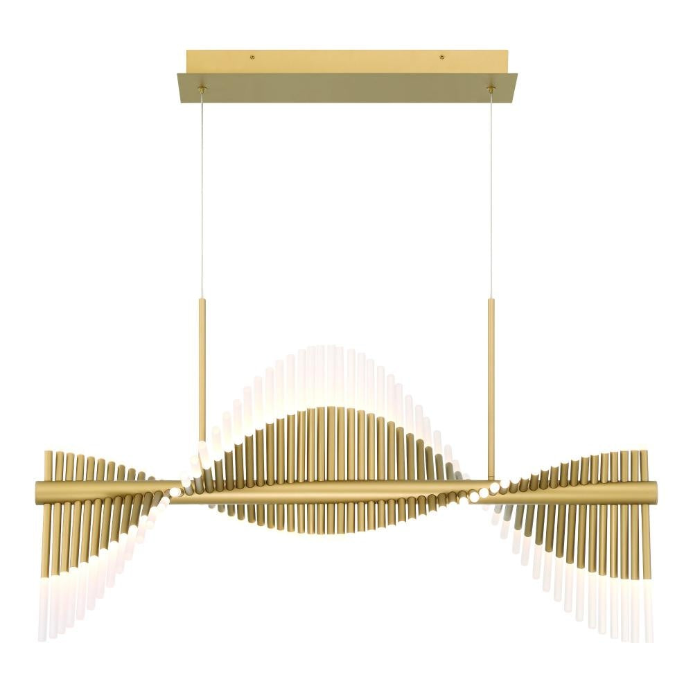 Voltik 40" LED Chandelier In Gold