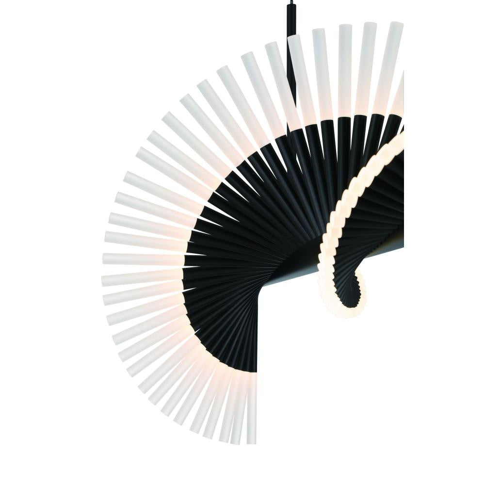 Voltik 40" LED Chandelier In Black