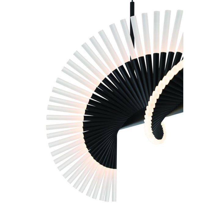 Voltik 40" LED Chandelier In Black