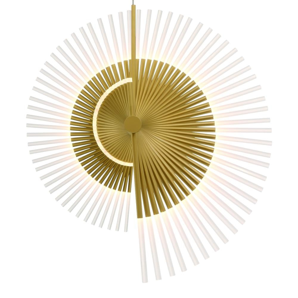 Voltik 59" LED Chandelier In Gold