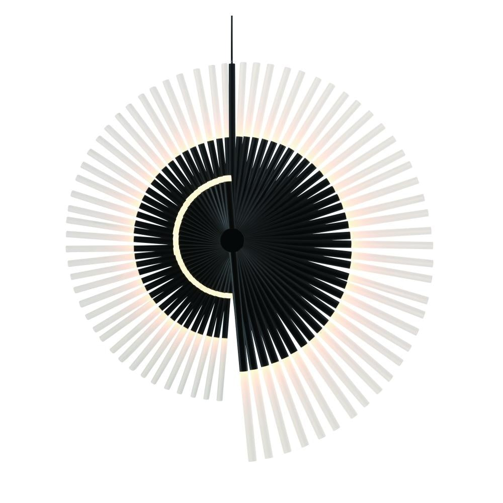 Voltik 59" LED Chandelier In Black