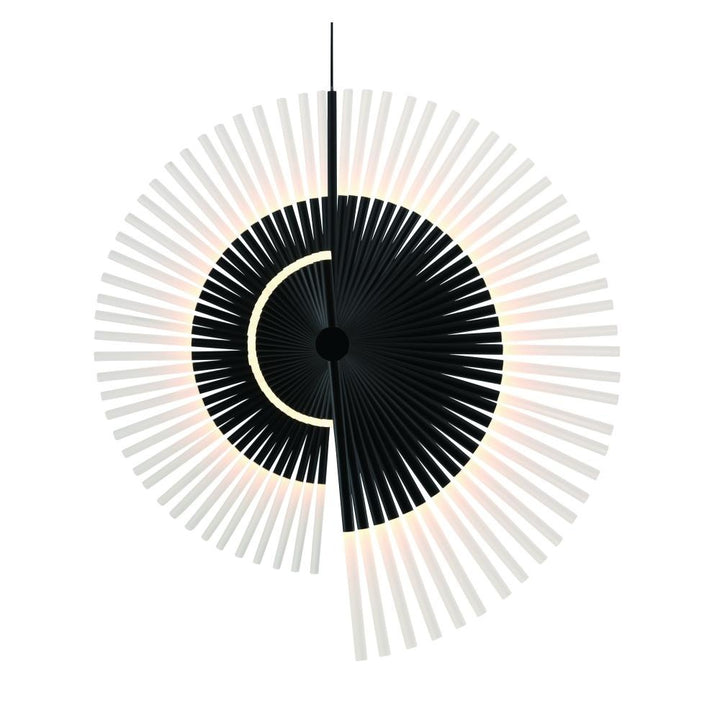 Voltik 59" LED Chandelier In Black