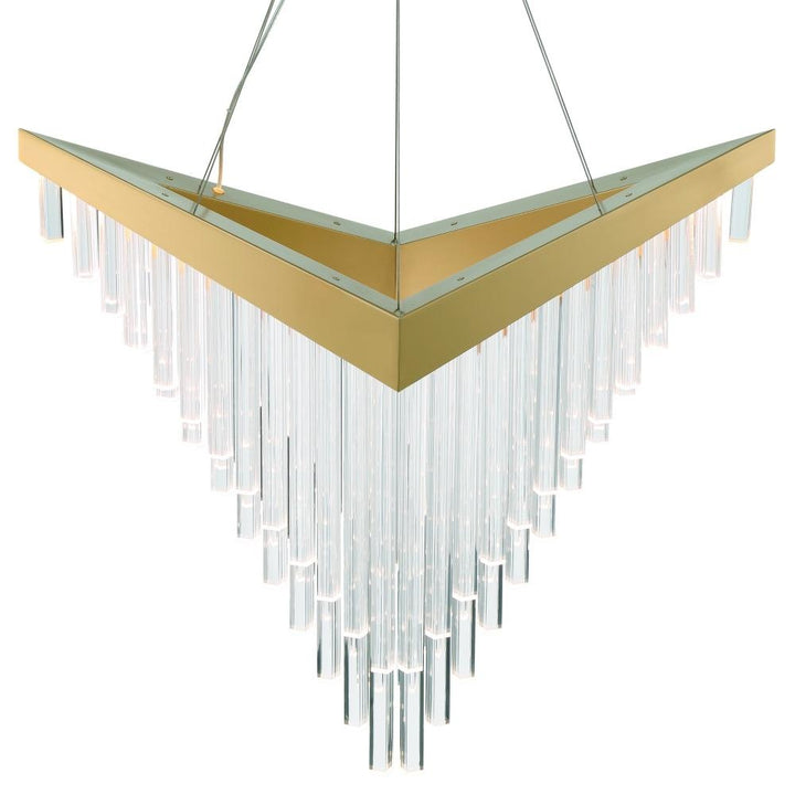 Vivien 32" LED Chandelier In Gold