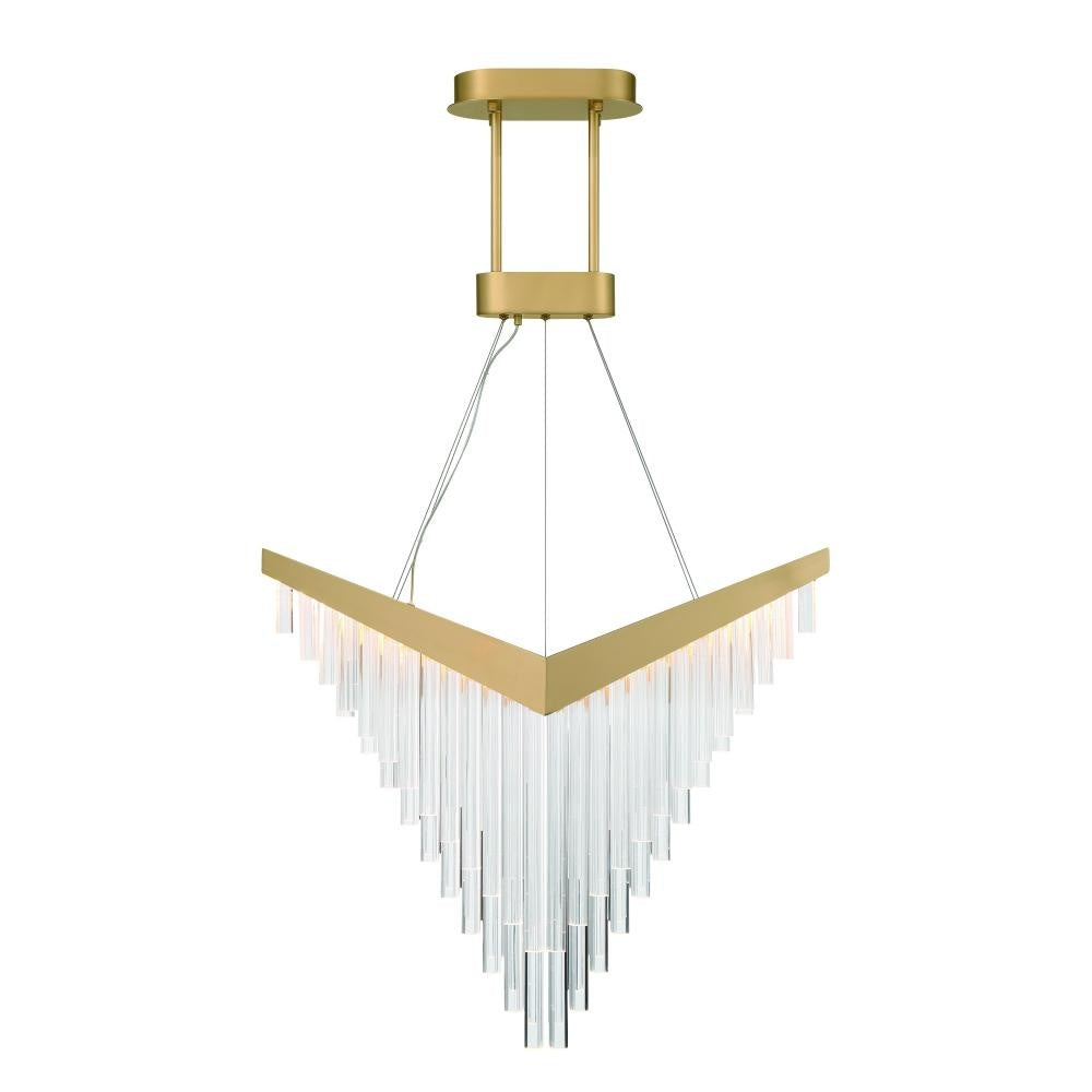 Vivien 32" LED Chandelier In Gold