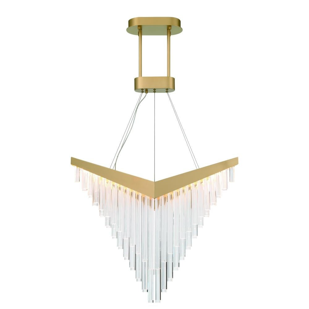 Vivien 32" LED Chandelier In Gold