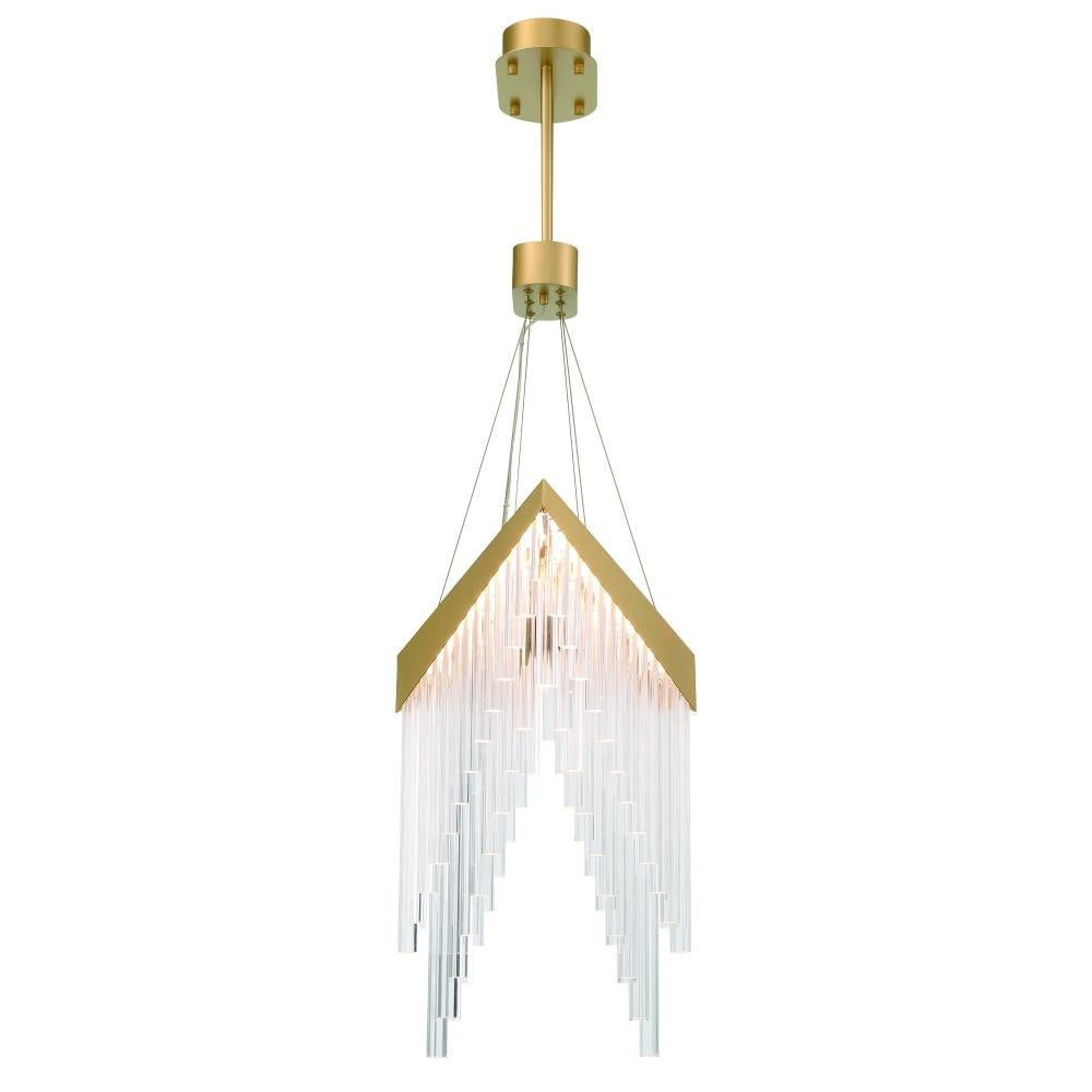 Vivien 32" LED Chandelier In Gold