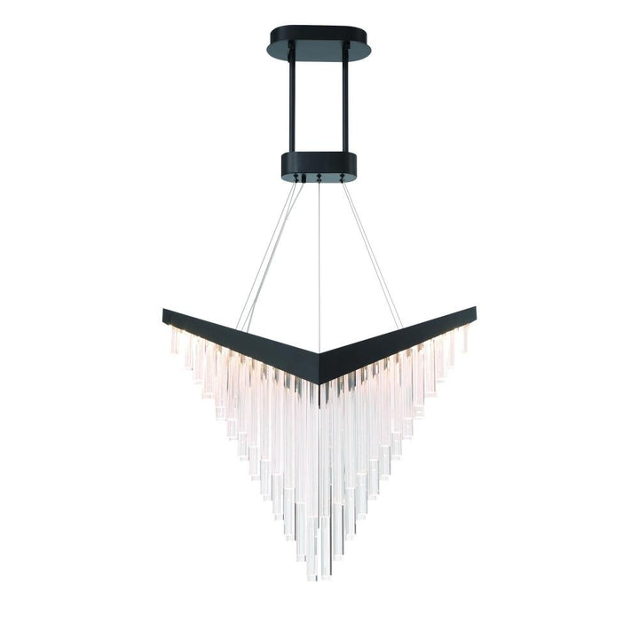 Vivien 32" LED Chandelier In Black