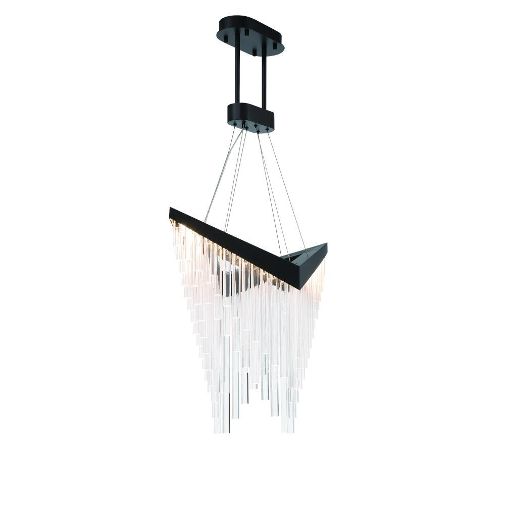 Vivien 32" LED Chandelier In Black
