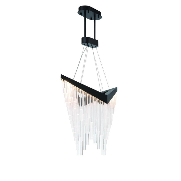 Vivien 32" LED Chandelier In Black