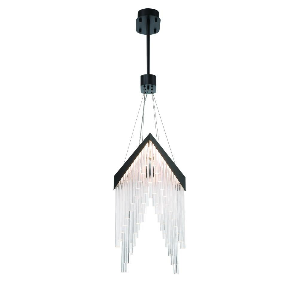 Vivien 32" LED Chandelier In Black