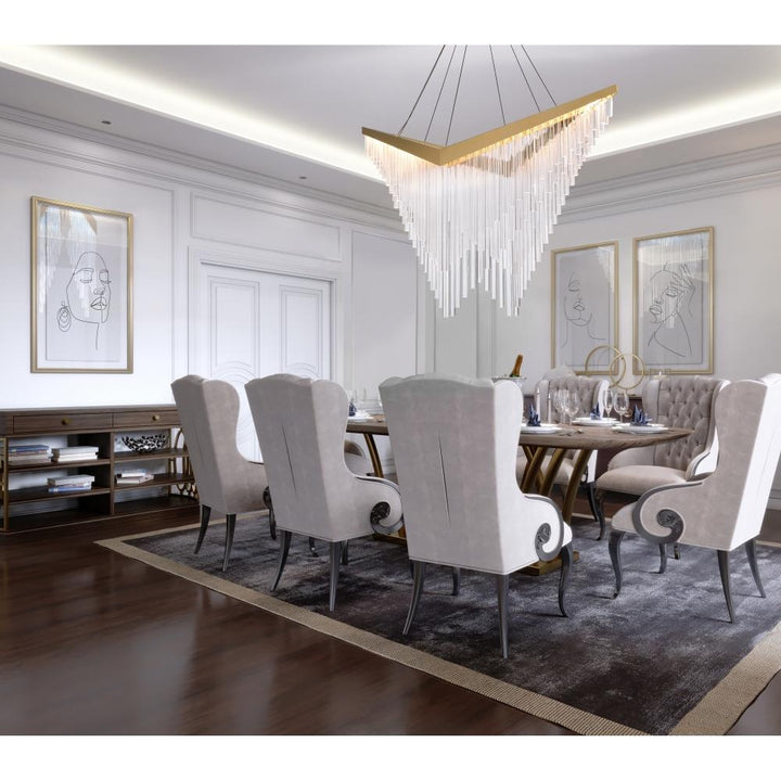 Vivien 60" LED Chandelier In Gold