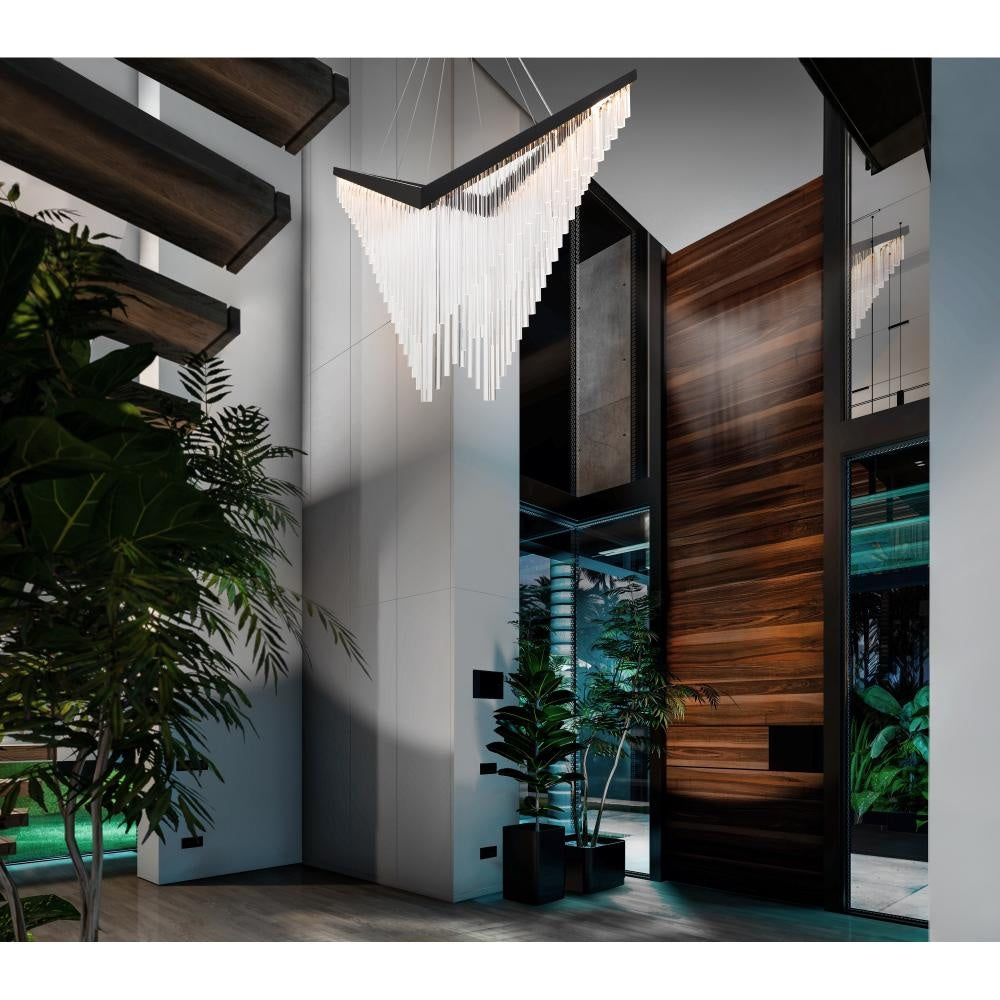 Vivien 60" LED Chandelier In Gold