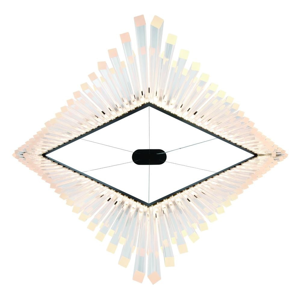 Vivien 60" LED Chandelier In Black