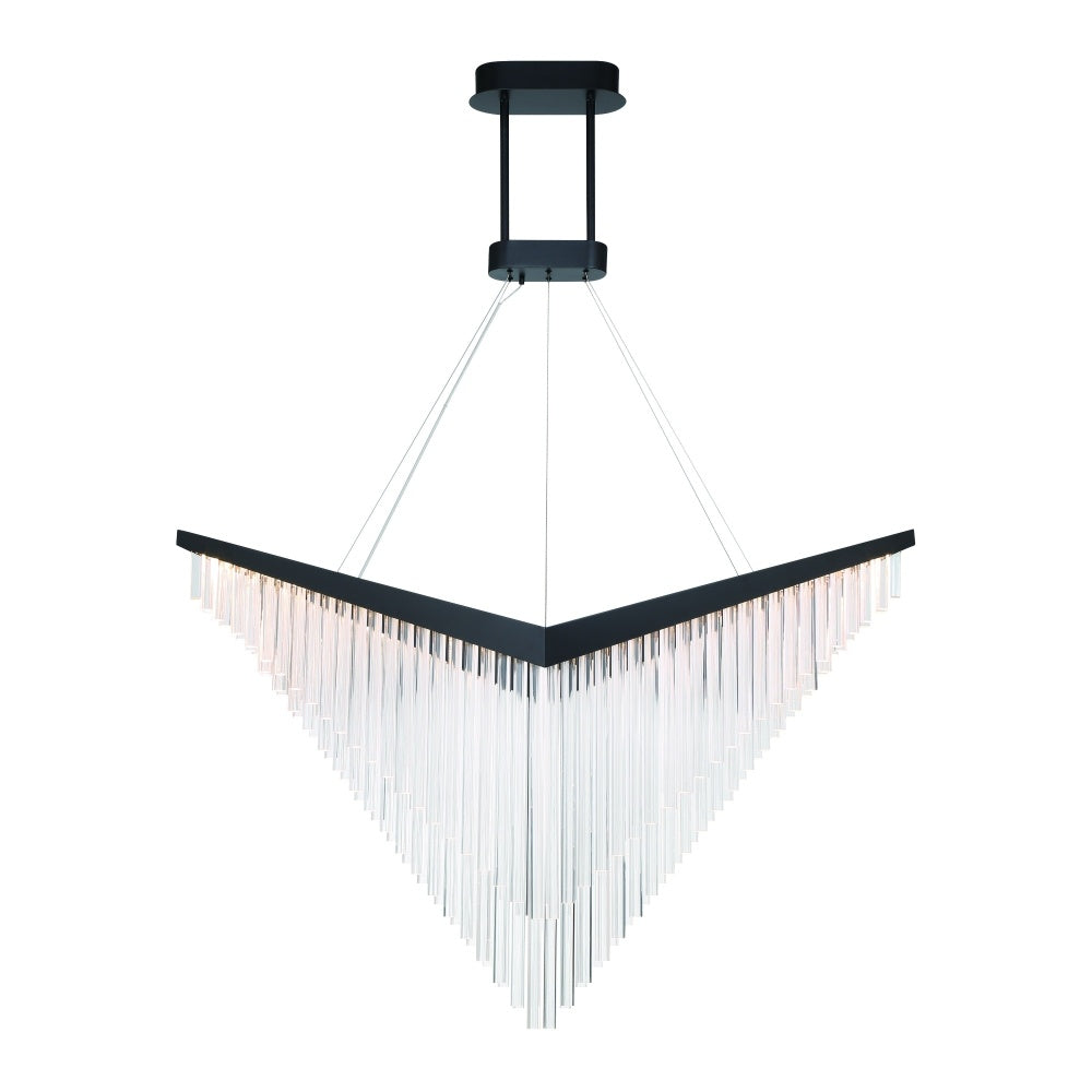Vivien 60" LED Chandelier In Black