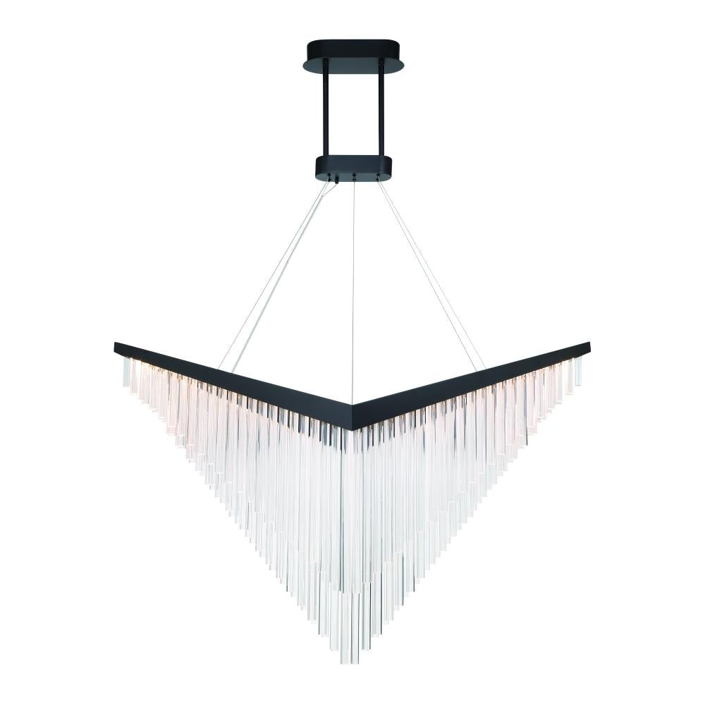 Vivien 60" LED Chandelier In Black