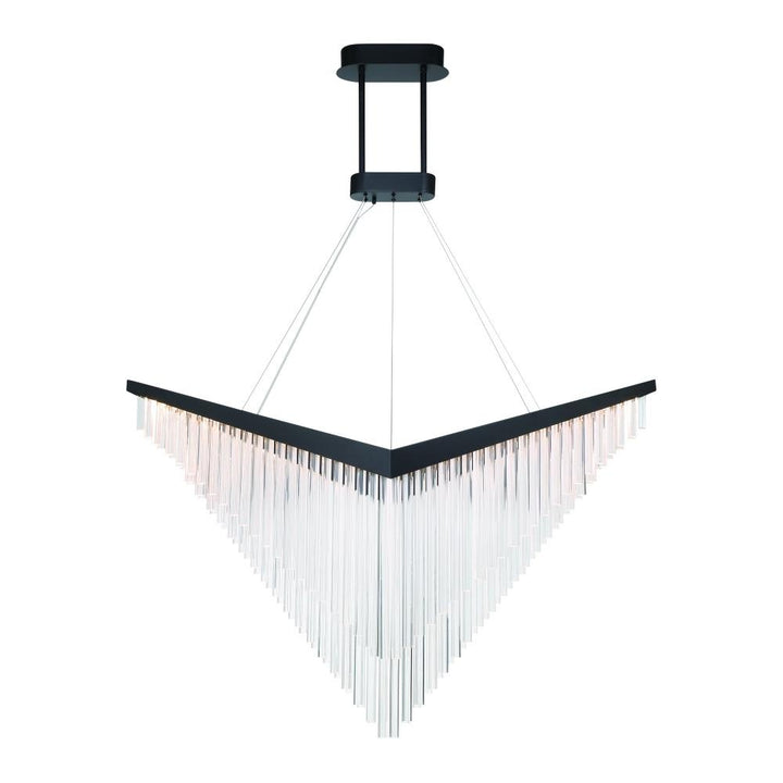 Vivien 60" LED Chandelier In Black