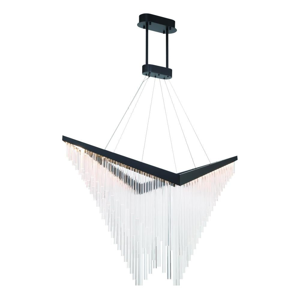 Vivien 60" LED Chandelier In Black
