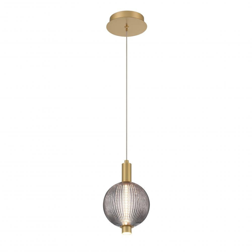 Palmas 10" LED Pendant In Gold