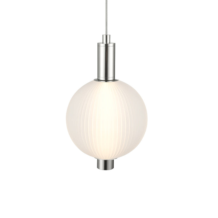 Palmas 10" LED Pendant In Nickel