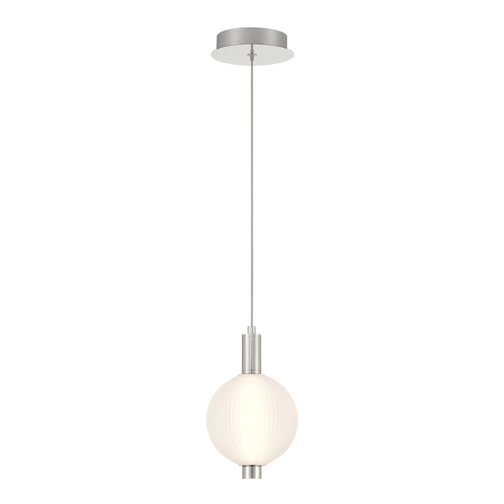 Palmas 10" LED Pendant In Nickel