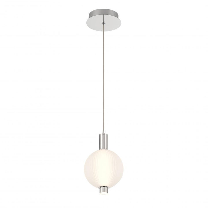Palmas 10" LED Pendant In Nickel