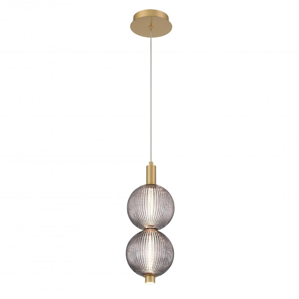 Palmas 16" LED Pendant In Gold