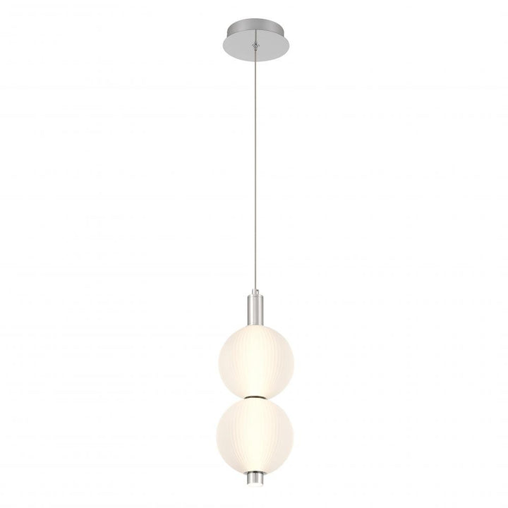 Palmas 16" LED Pendant In Nickel