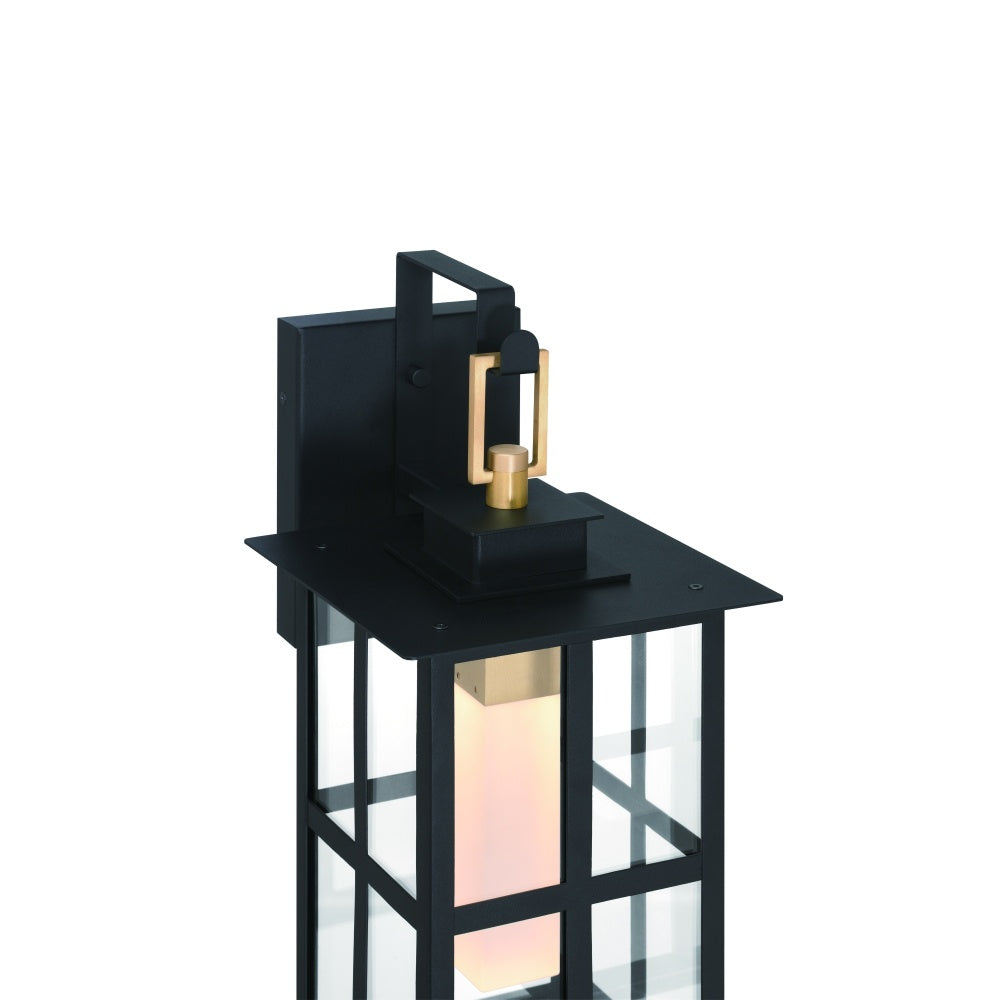 Greyson 16" LED Sconce In Brass and Black