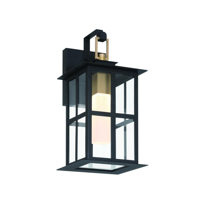 Greyson 16" LED Sconce In Brass and Black