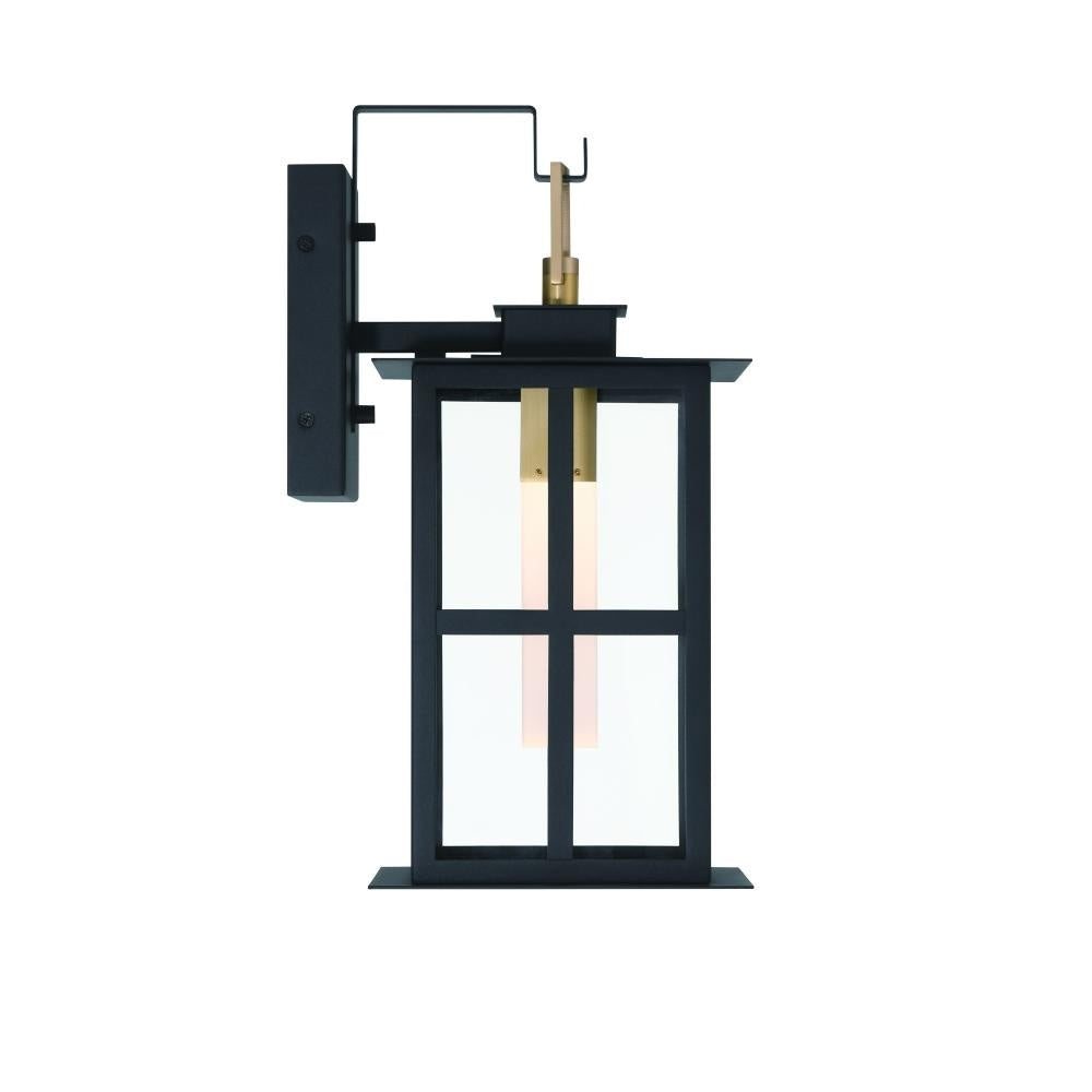 Greyson 16" LED Sconce In Brass and Black