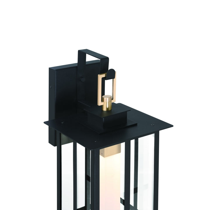 Greyson 22" LED Sconce In Brass and Black
