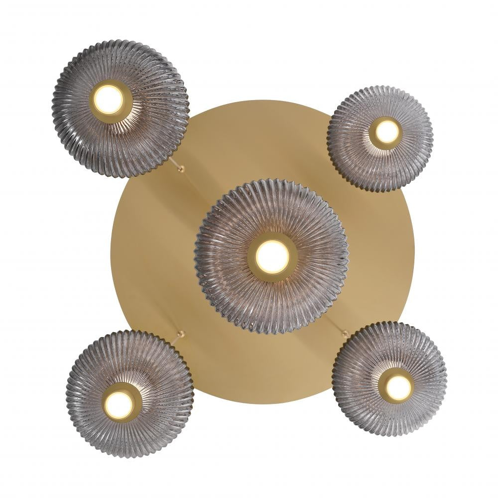 Palmas LED Pendant In Gold