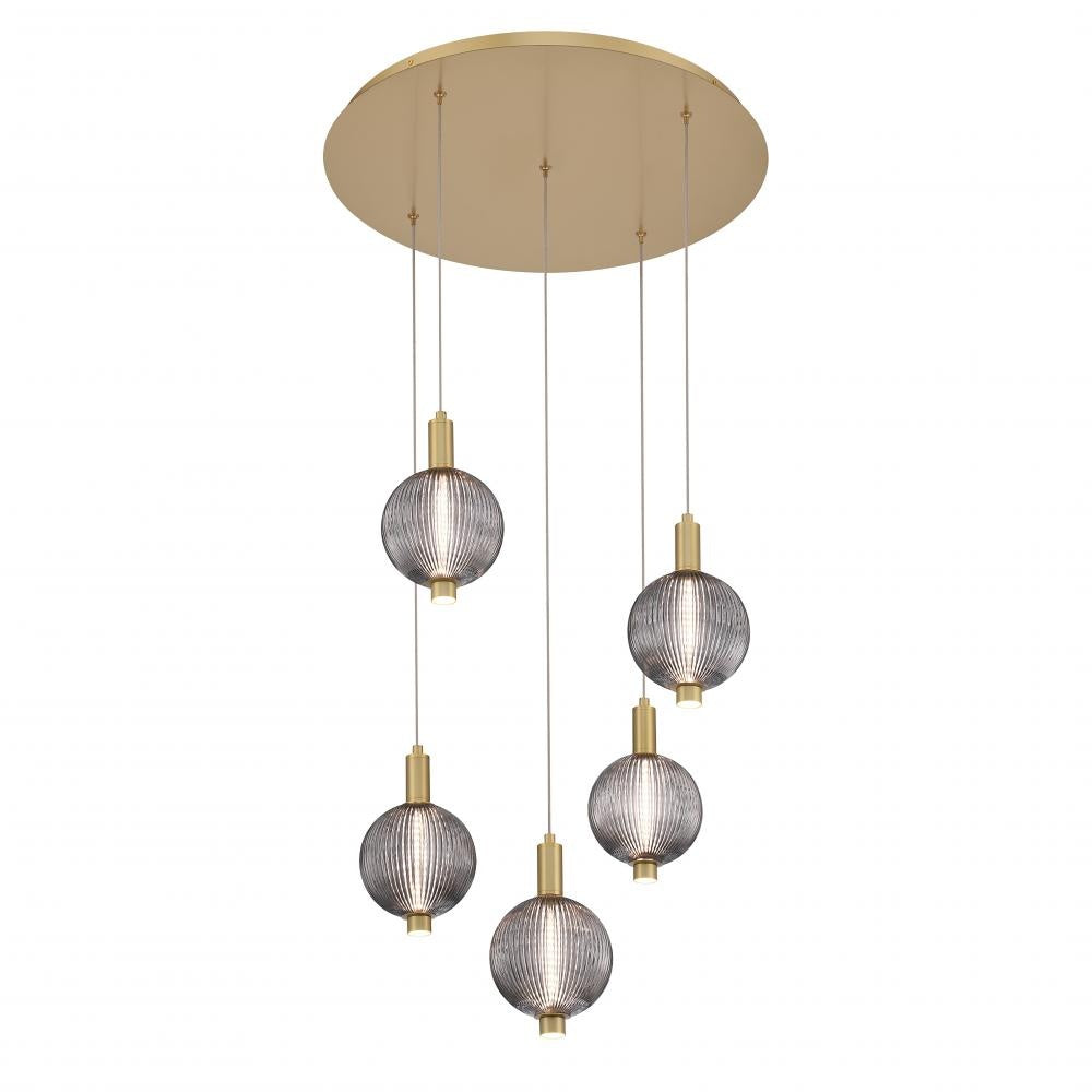 Palmas LED Pendant In Gold
