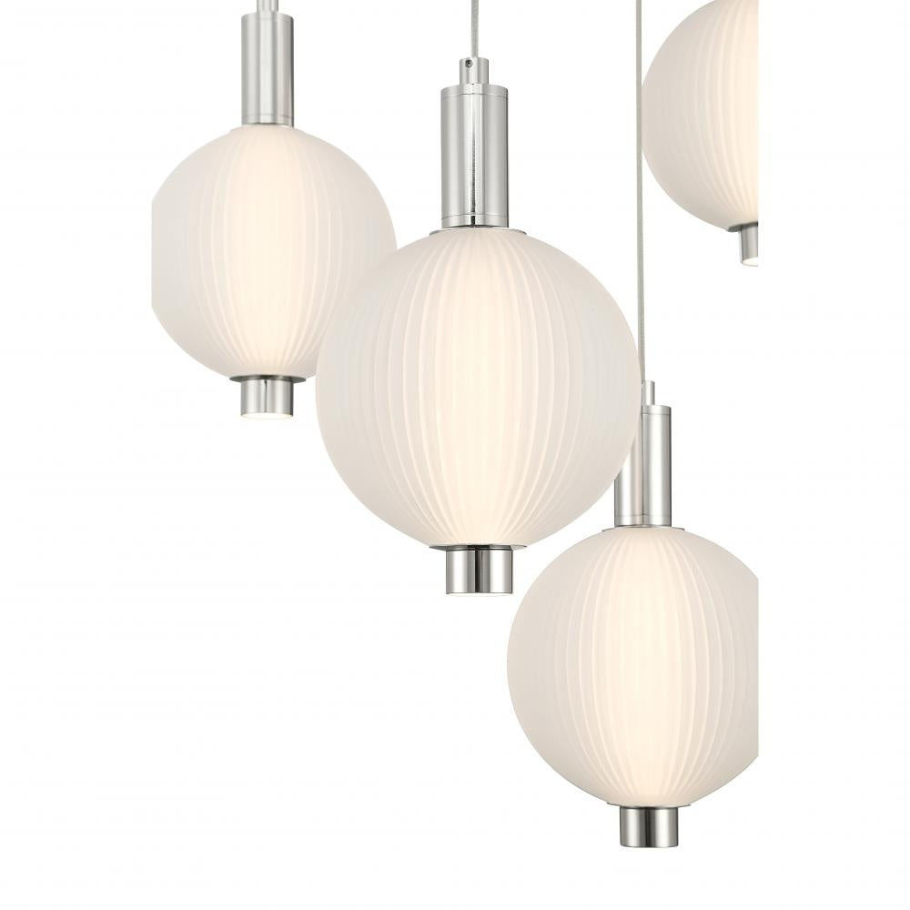 Palmas LED Pendant In Nickel