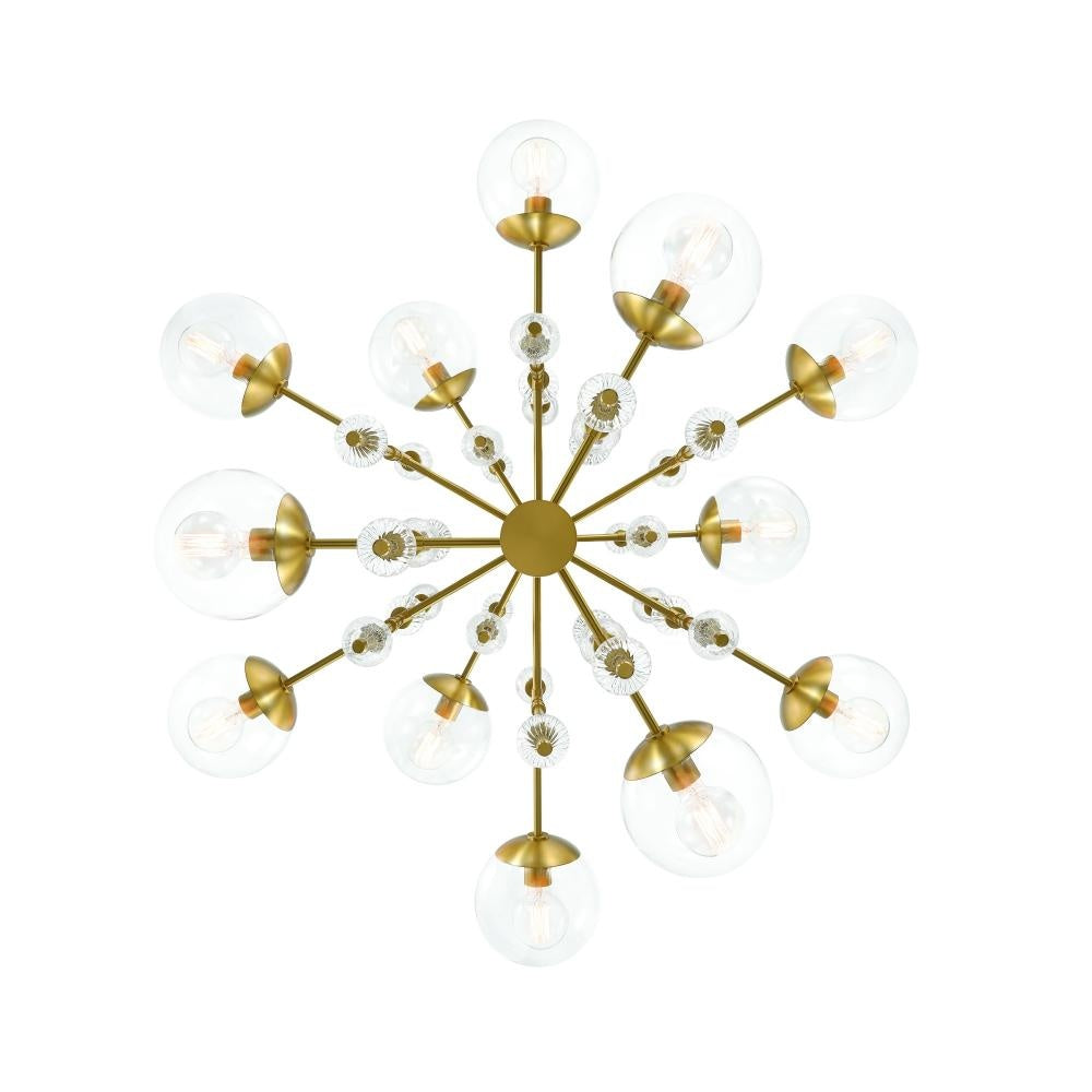 Traiton 48" 3 Tier Chandelier In Gold