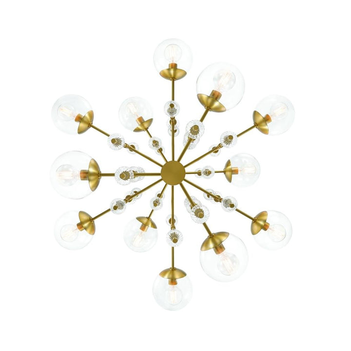 Traiton 48" 3 Tier Chandelier In Gold
