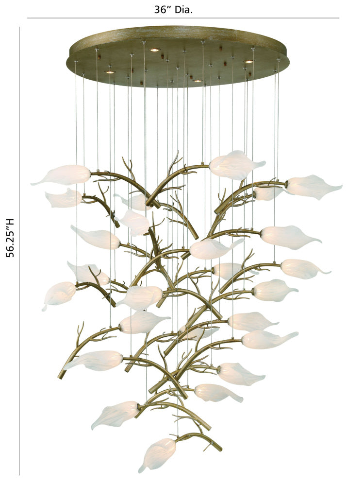 Matera 36" LED Chandelier In Gold