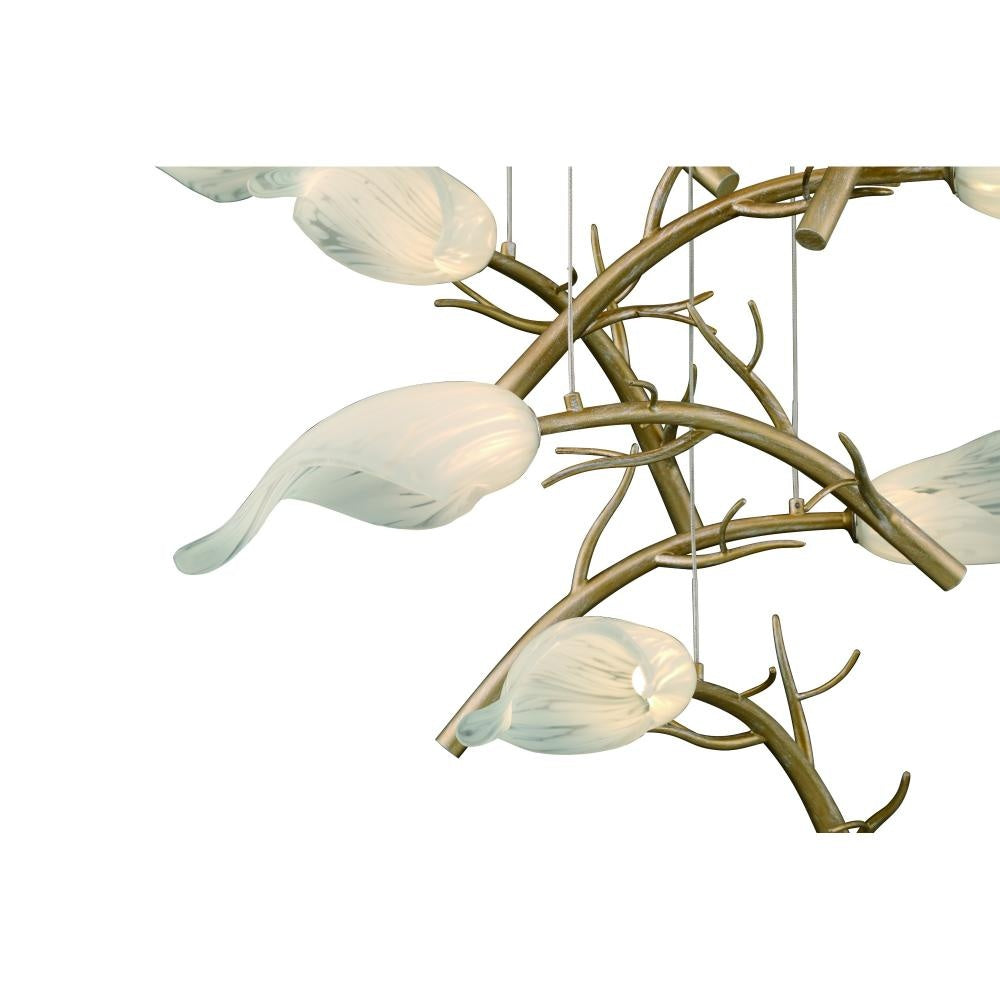 Matera 22" LED Chandelier In Gold