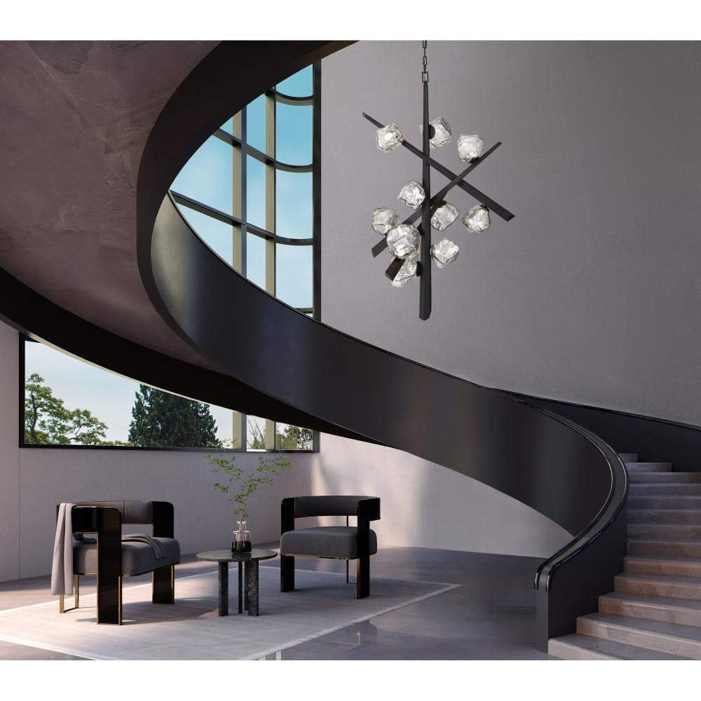 Thorah 36" LED Chandelier In Graphite