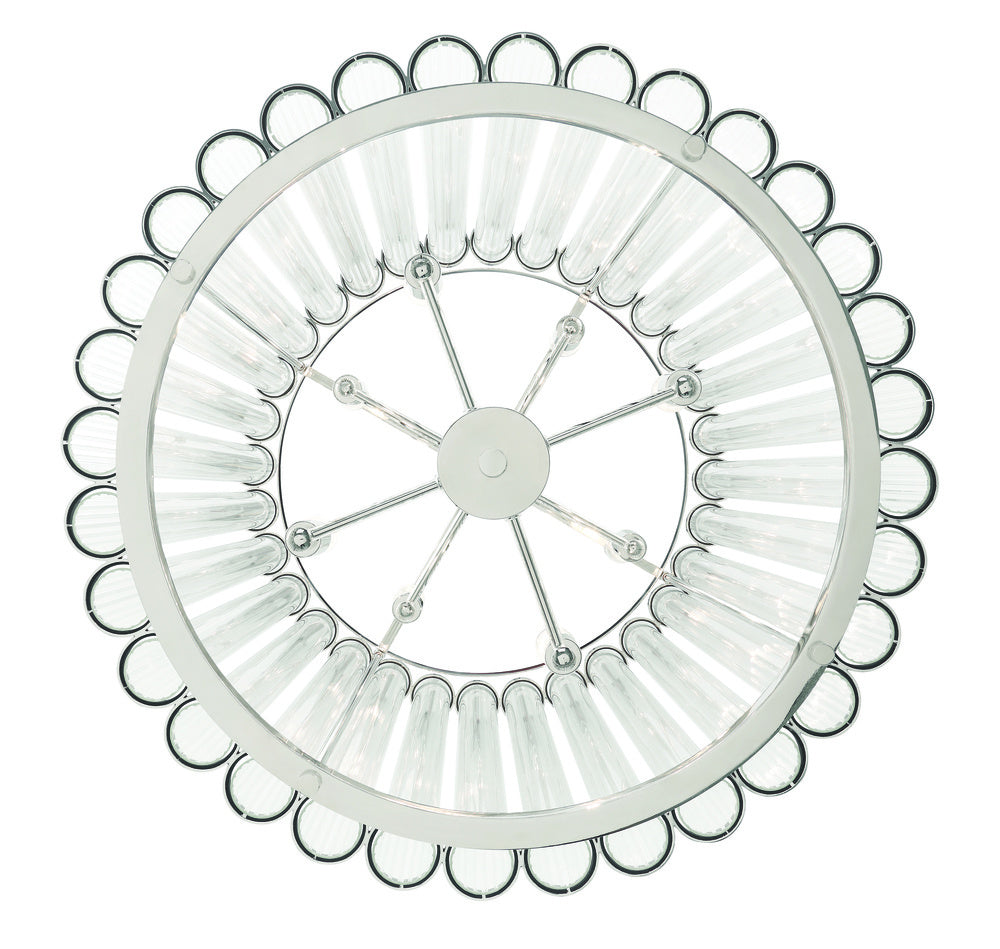 Glasbury 22" Pendant In Nickel