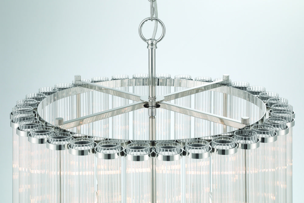 Glasbury 22" Pendant In Nickel