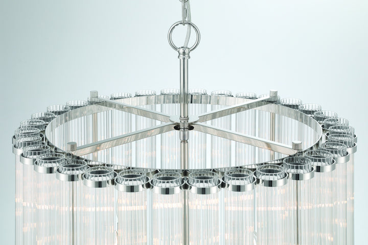 Glasbury 22" Pendant In Nickel
