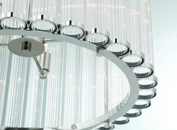 Glasbury 22" Pendant In Nickel