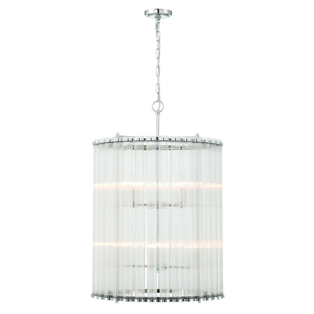 Glasbury 22" Pendant In Nickel