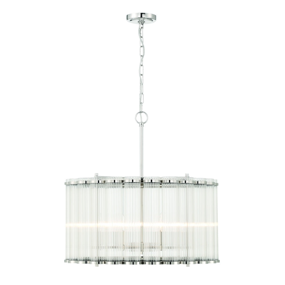 Glasbury 24" Pendant In Nickel