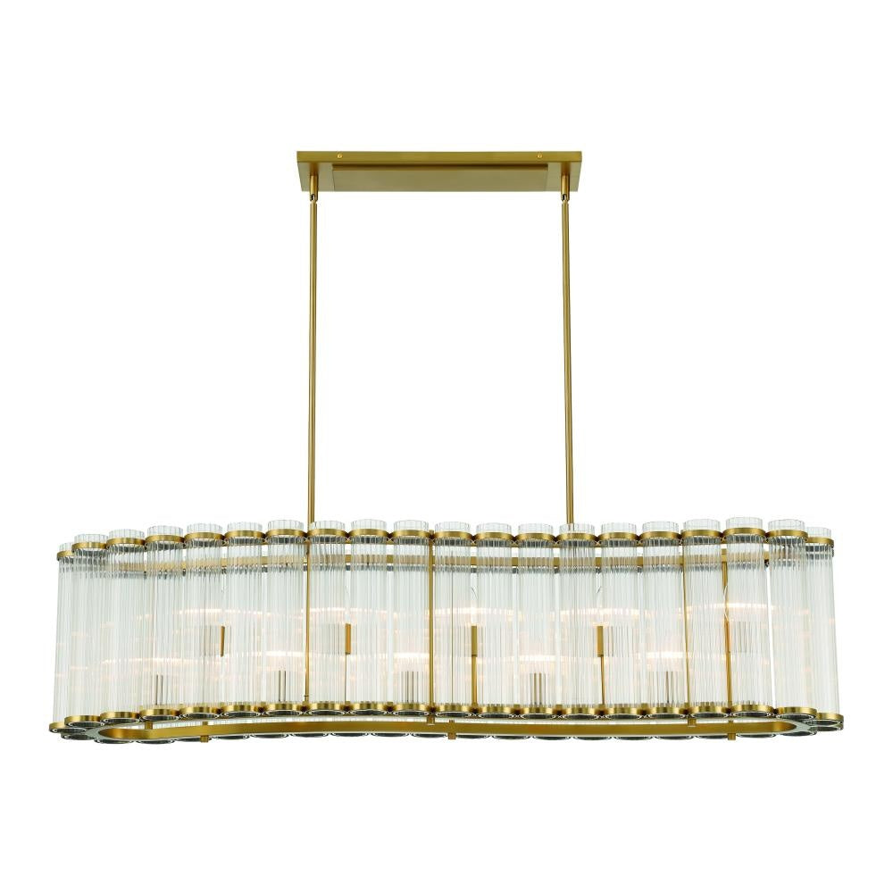 Glasbury 52" Chandelier In Gold