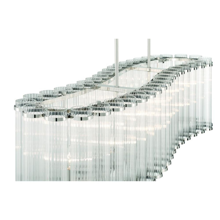 Glasbury 52" Chandelier In Nickel