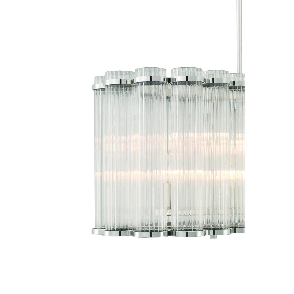 Glasbury 52" Chandelier In Nickel